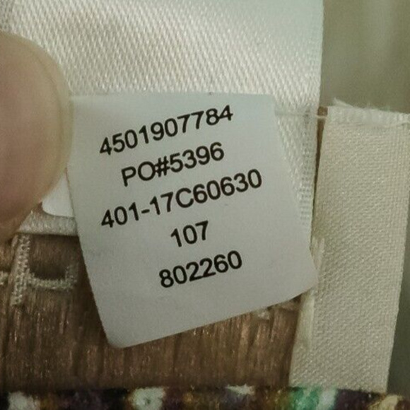 Chico's 2 3 Size Large L XL Paisley Print Faux Suede V Neck Poncho Topper - Picture 6 of 6